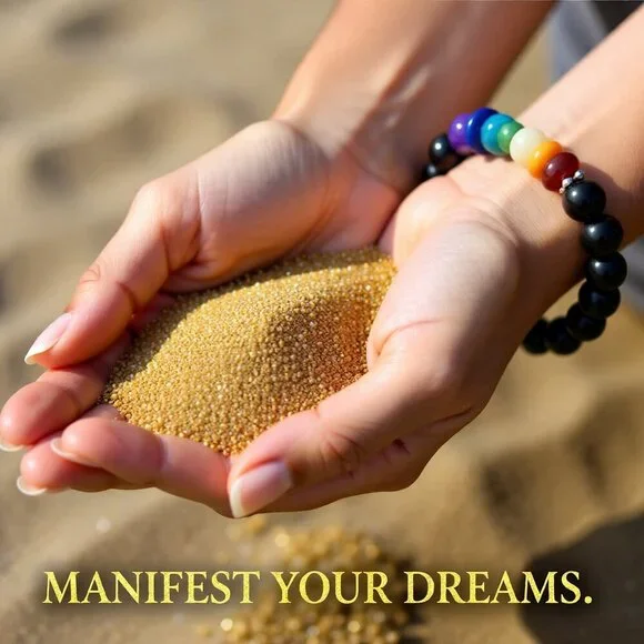 Chakra Bracelet w. Semi-Precious Stones! Meditation Reiki Yoga Energy Chi Flow - Picture 2 of 11